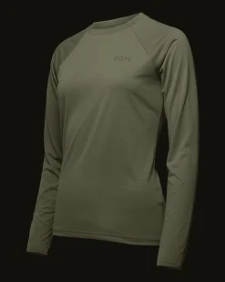 Active L/S Tee W Lichen Green