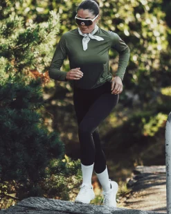 Active L/S Tee W Lichen Green