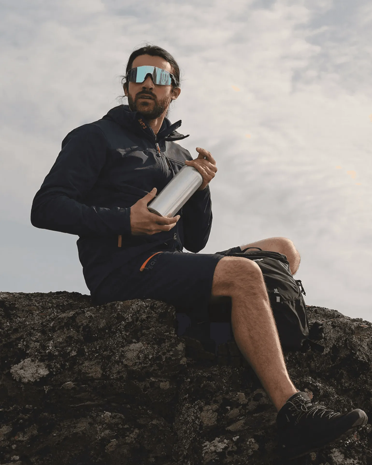 Athletic Frameless Black-Smoke/Blue Multi