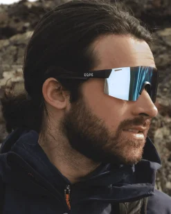 Athletic Frameless Black-Smoke/Blue Multi