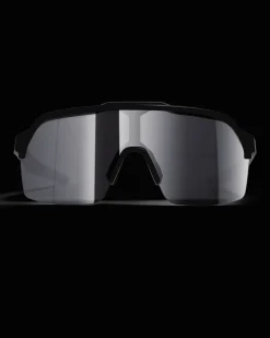 Athletic Half Frame Black-Smoke / Silver Mirror