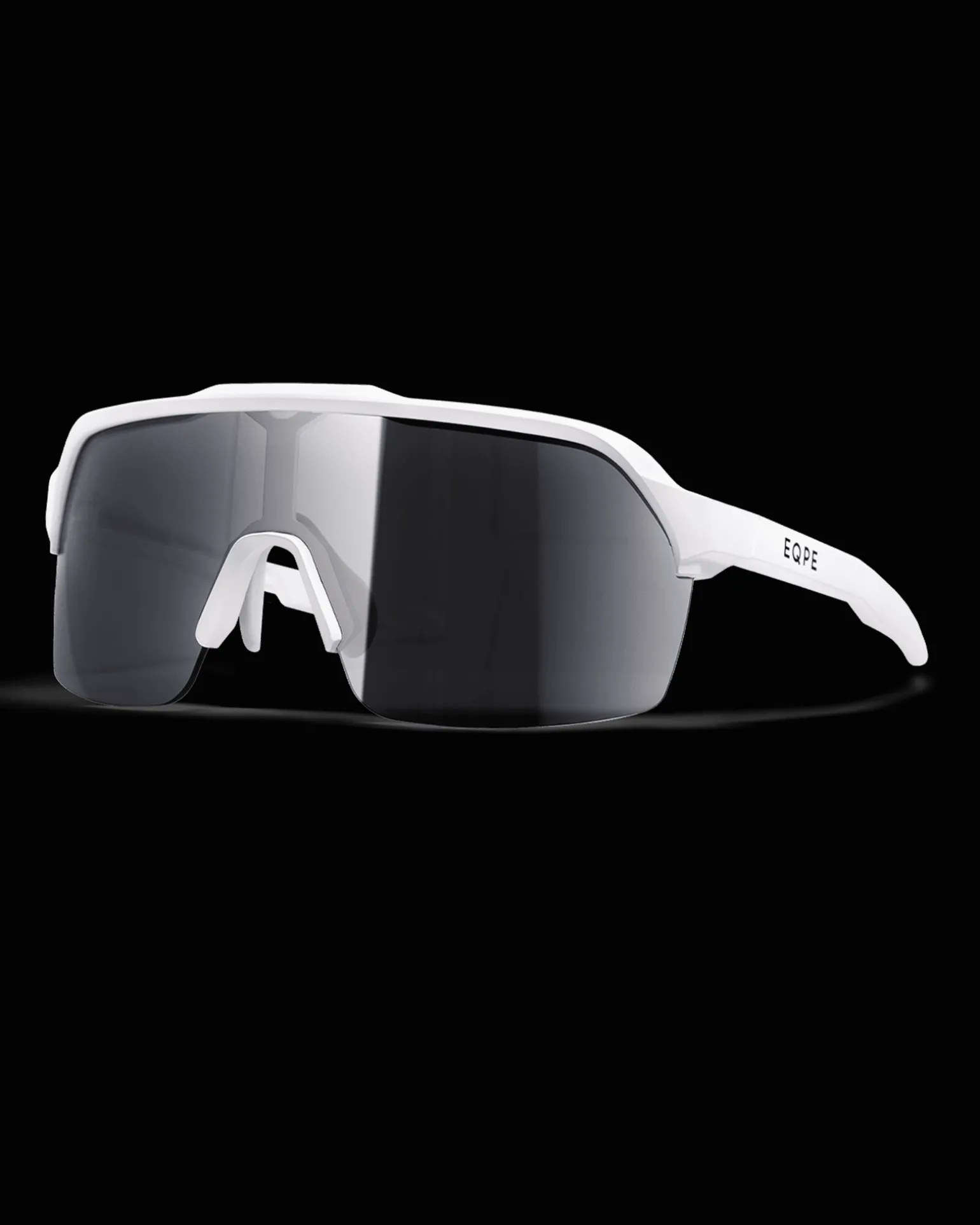 Athletic Half Frame White-Smoke / Silver Mirror