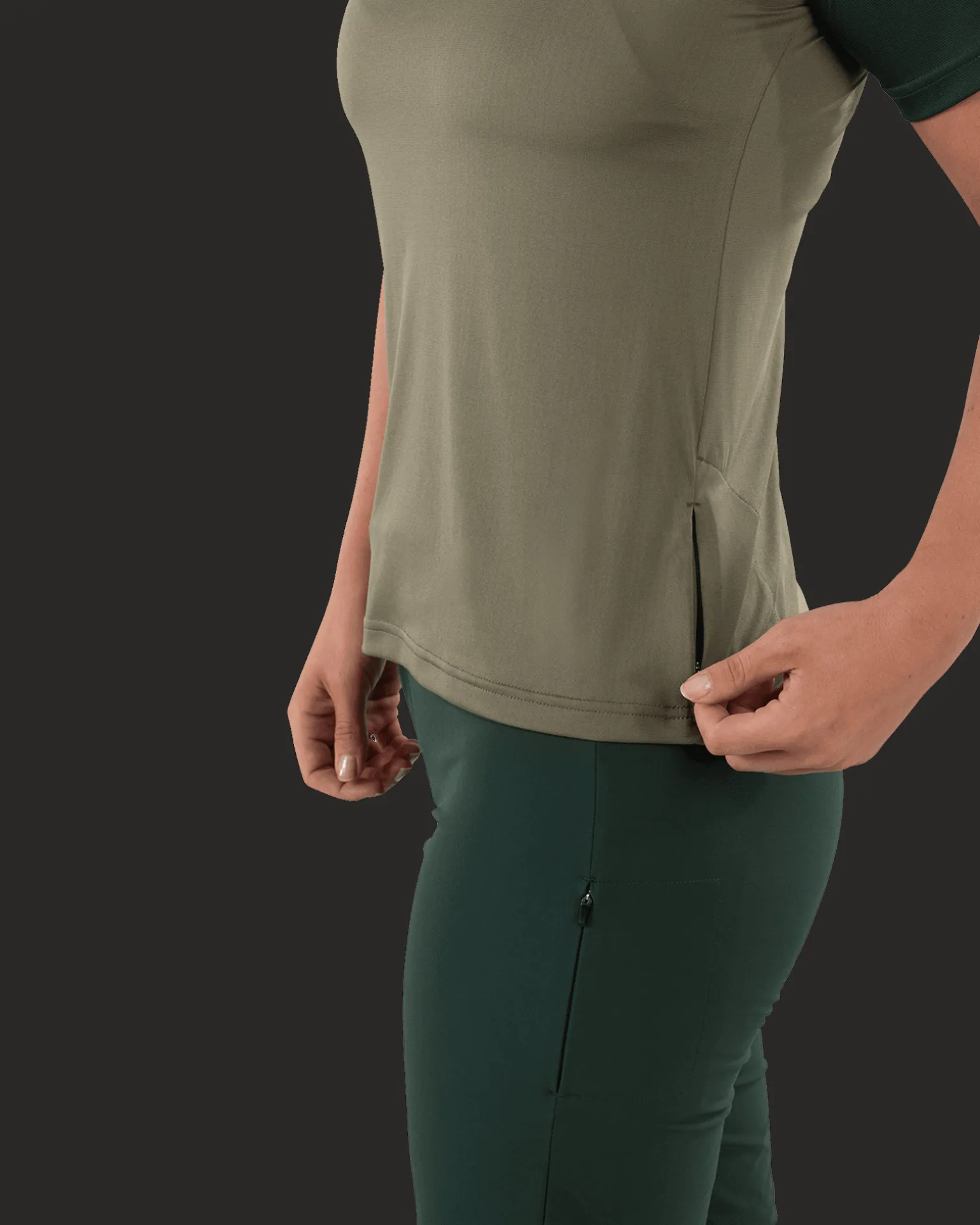 Baalka Light Tee W Lichen Green