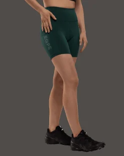 Bïelve Active Shorts W Deep Forest Green