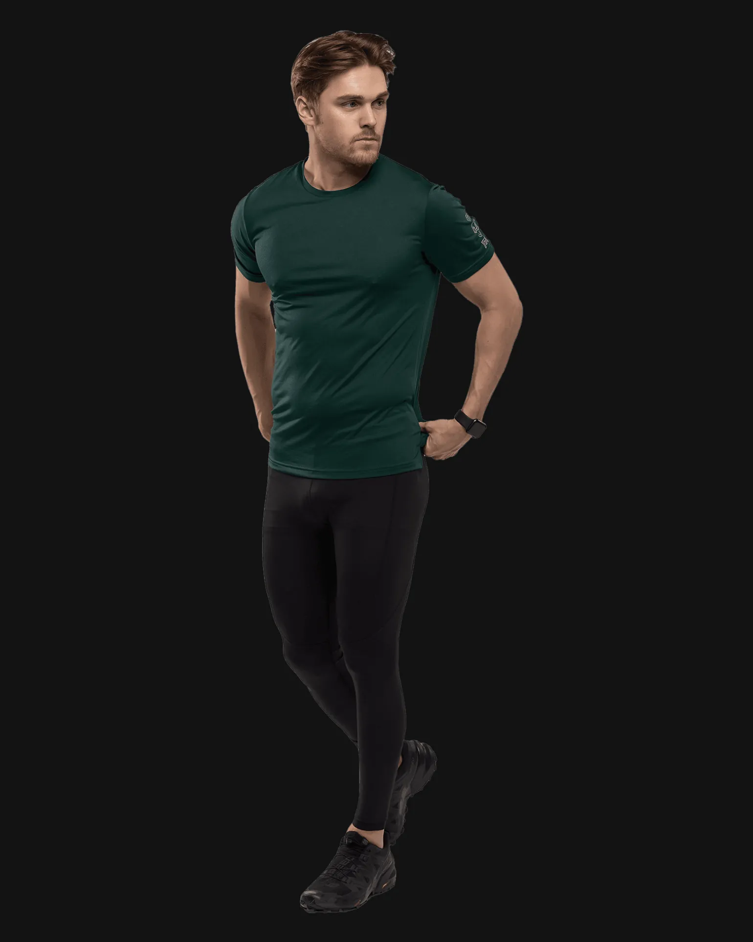 Bïelve Active Tee M Deep Forest Green