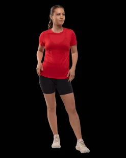 Bïelve Active Tee W High Risk Red