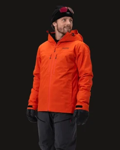 Descent Ski Jacket M Fiery Orange