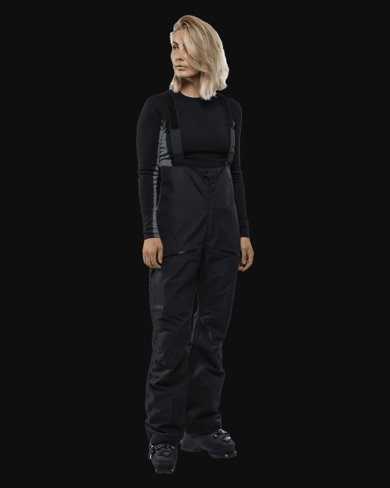 Gida Bib Pant W Deep Black