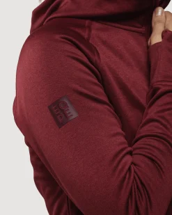 Gida Fleece Hood W Cabernet Melange