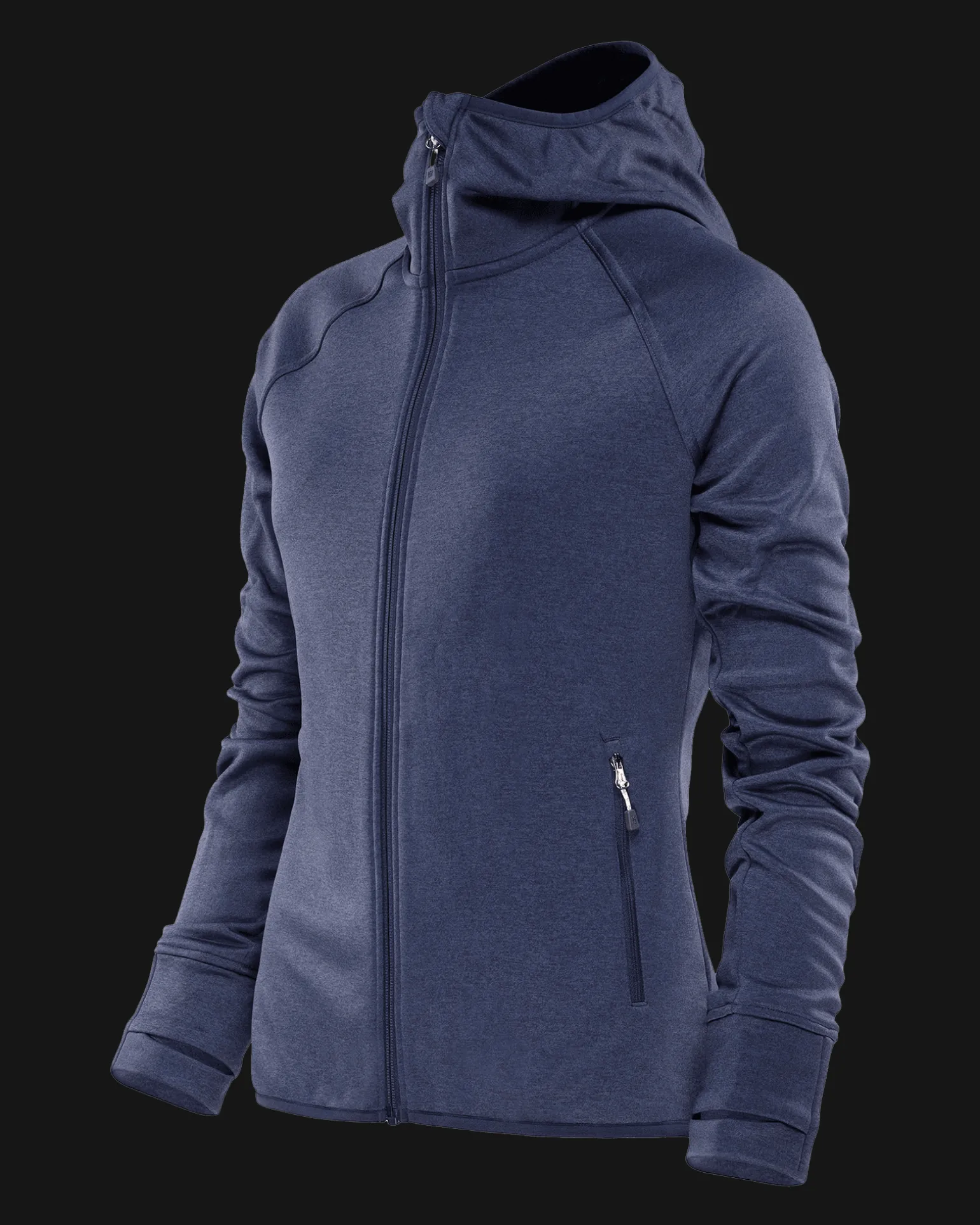 Gida Fleece Hood W Navy Blazer Melange