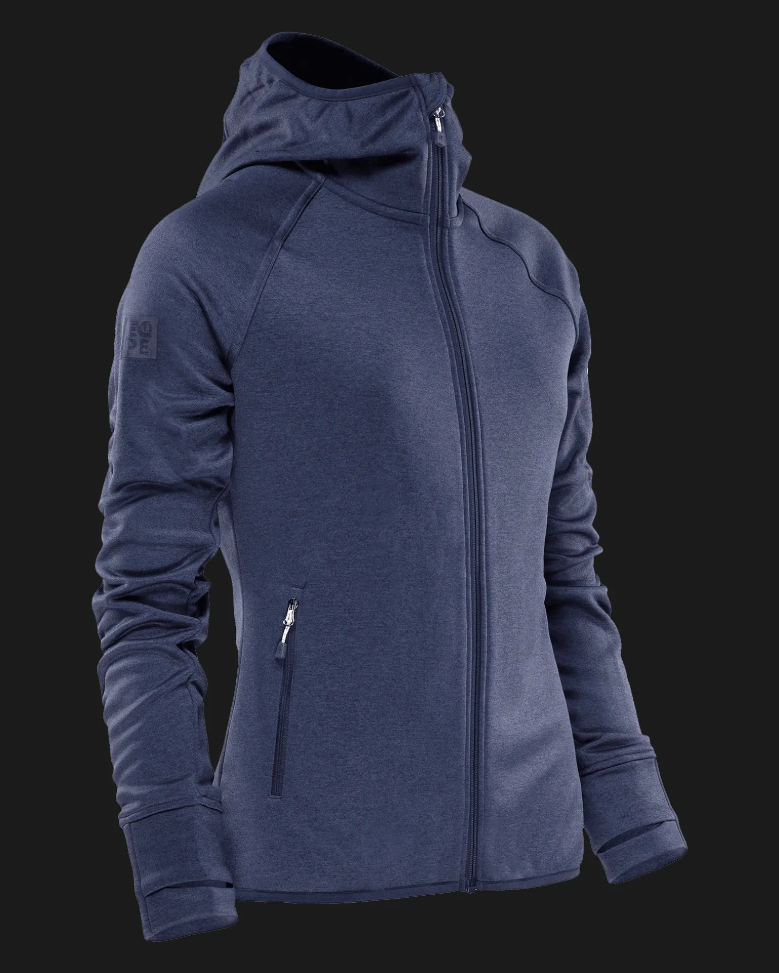 Gida Fleece Hood W Navy Blazer Melange