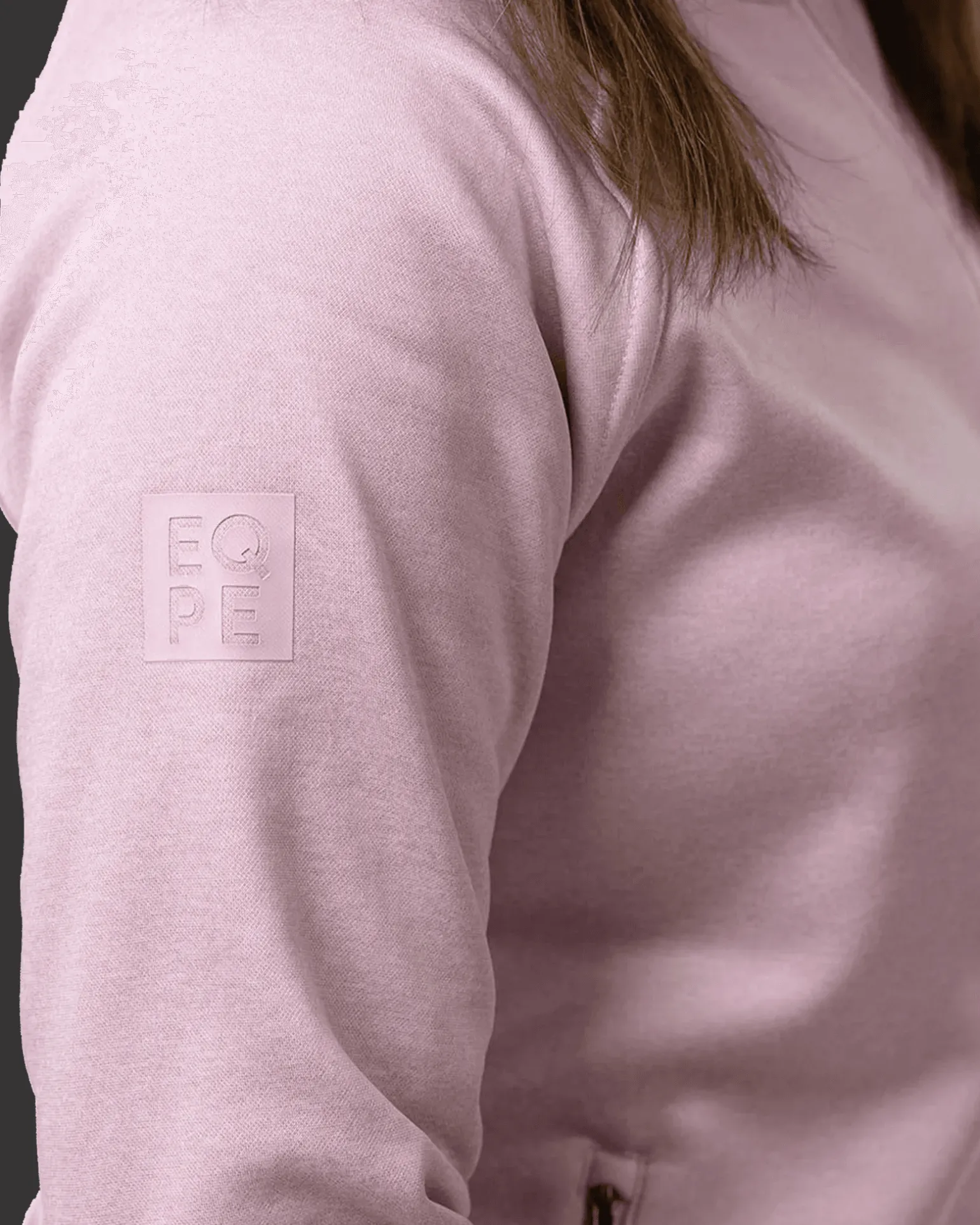 Gida Fleece Hood W Pale Rose Melange