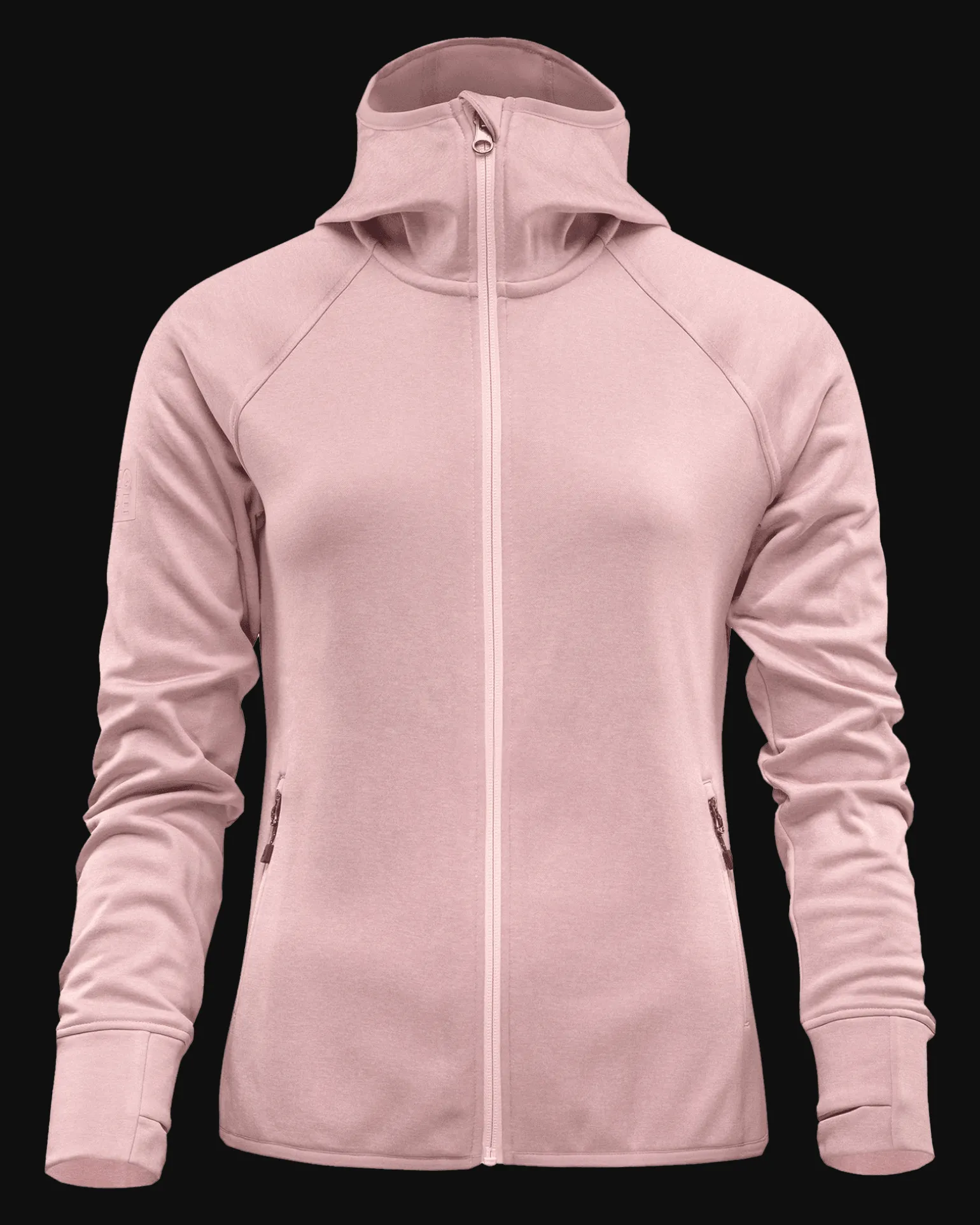 Gida Fleece Hood W Pale Rose Melange