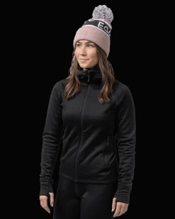 Gida Midlayer Hood W Deep Black