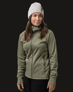 Gida Midlayer Hood W Litchen Green