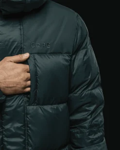 Habllek Down Parka M Deep Forest Green
