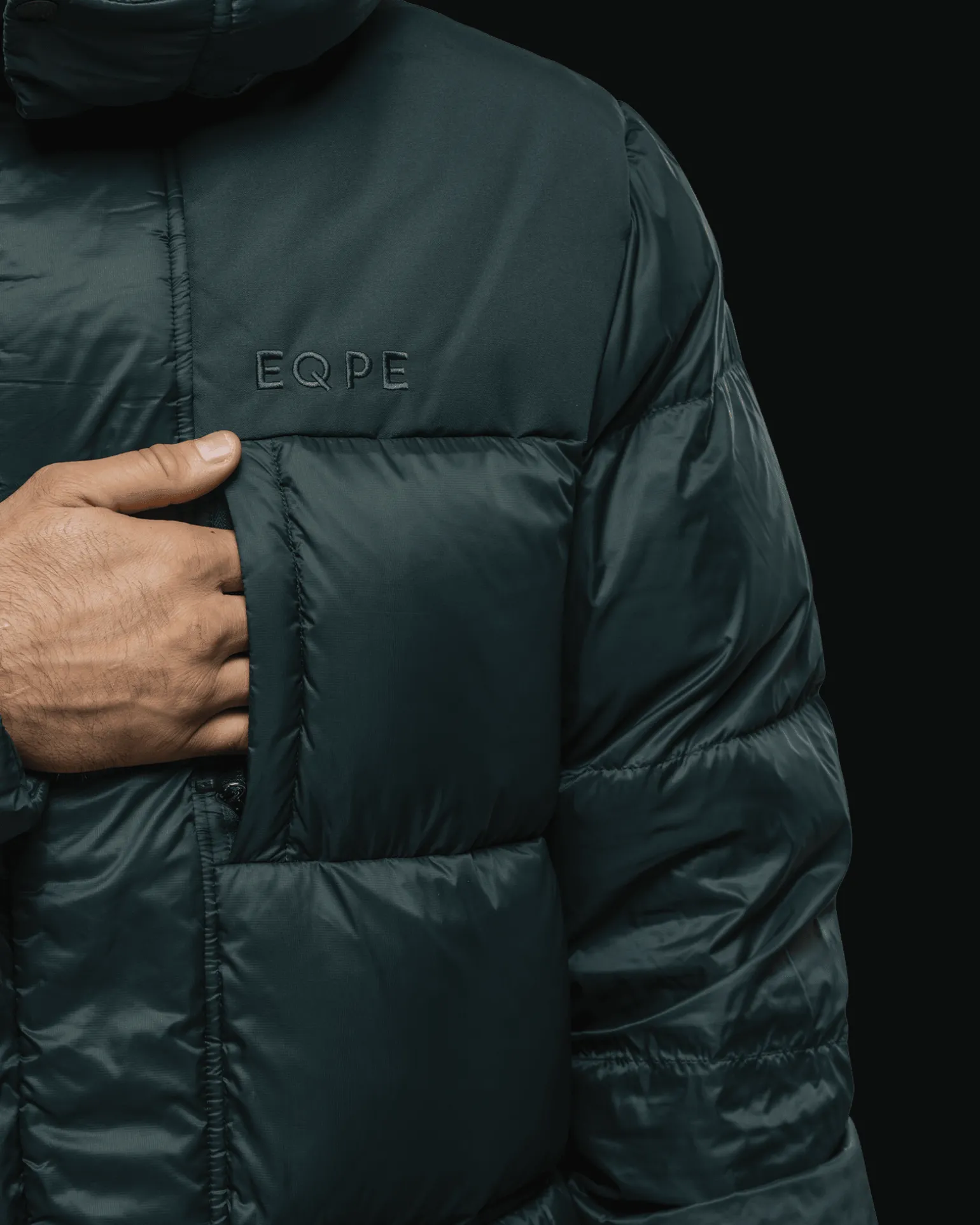 Habllek Down Parka M Deep Forest Green
