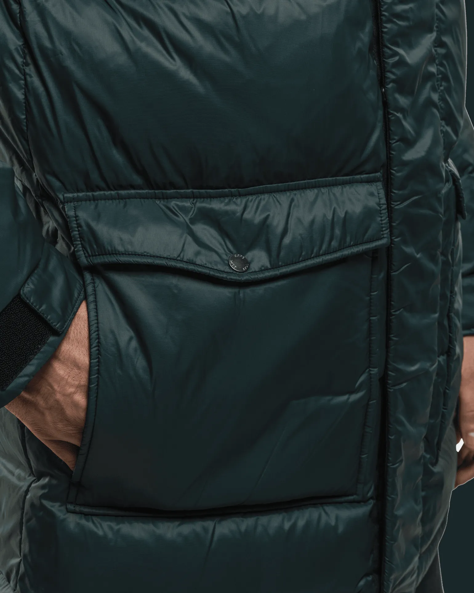 Habllek Down Parka M Deep Forest Green
