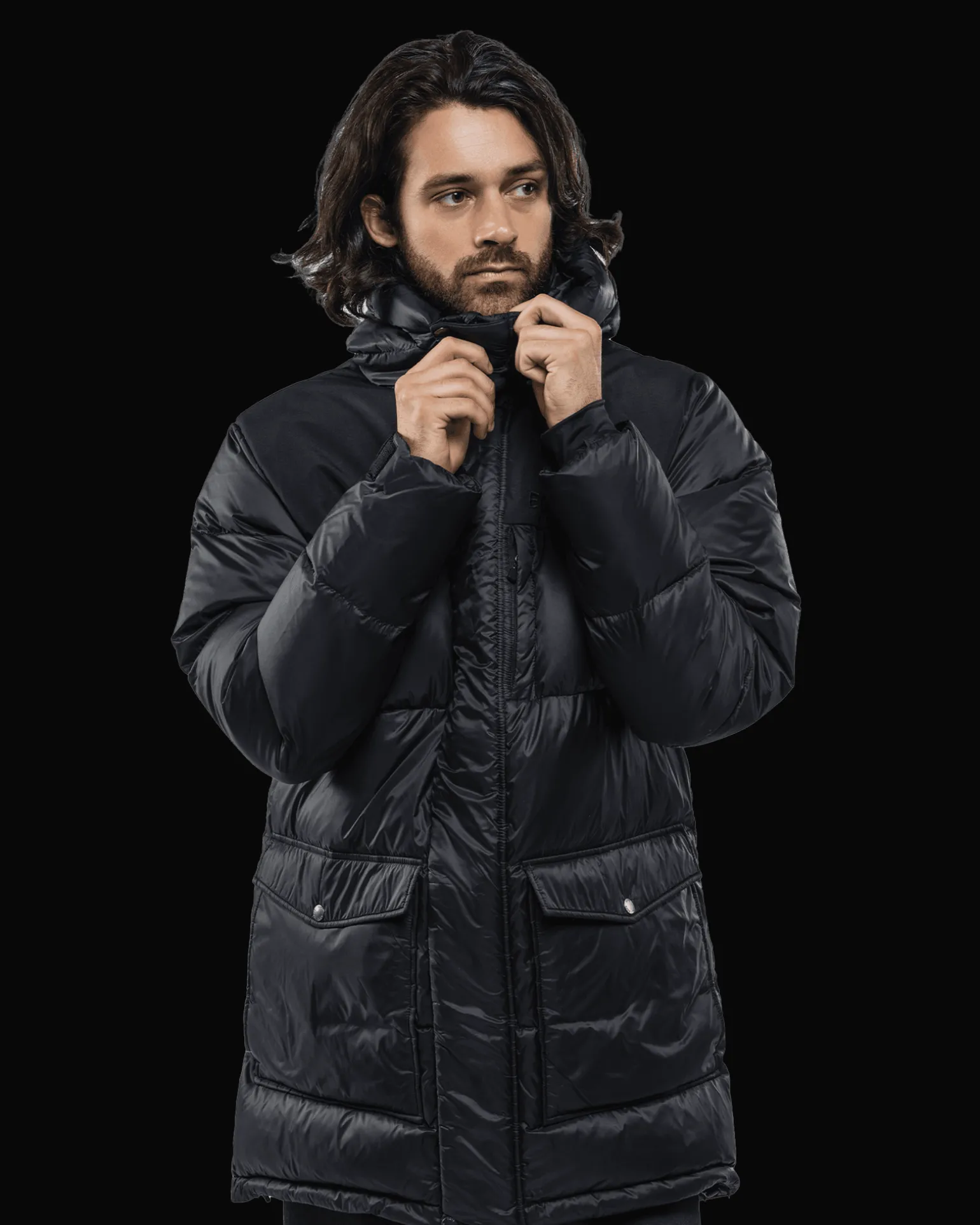 Habllek Down Parka M Deep Black
