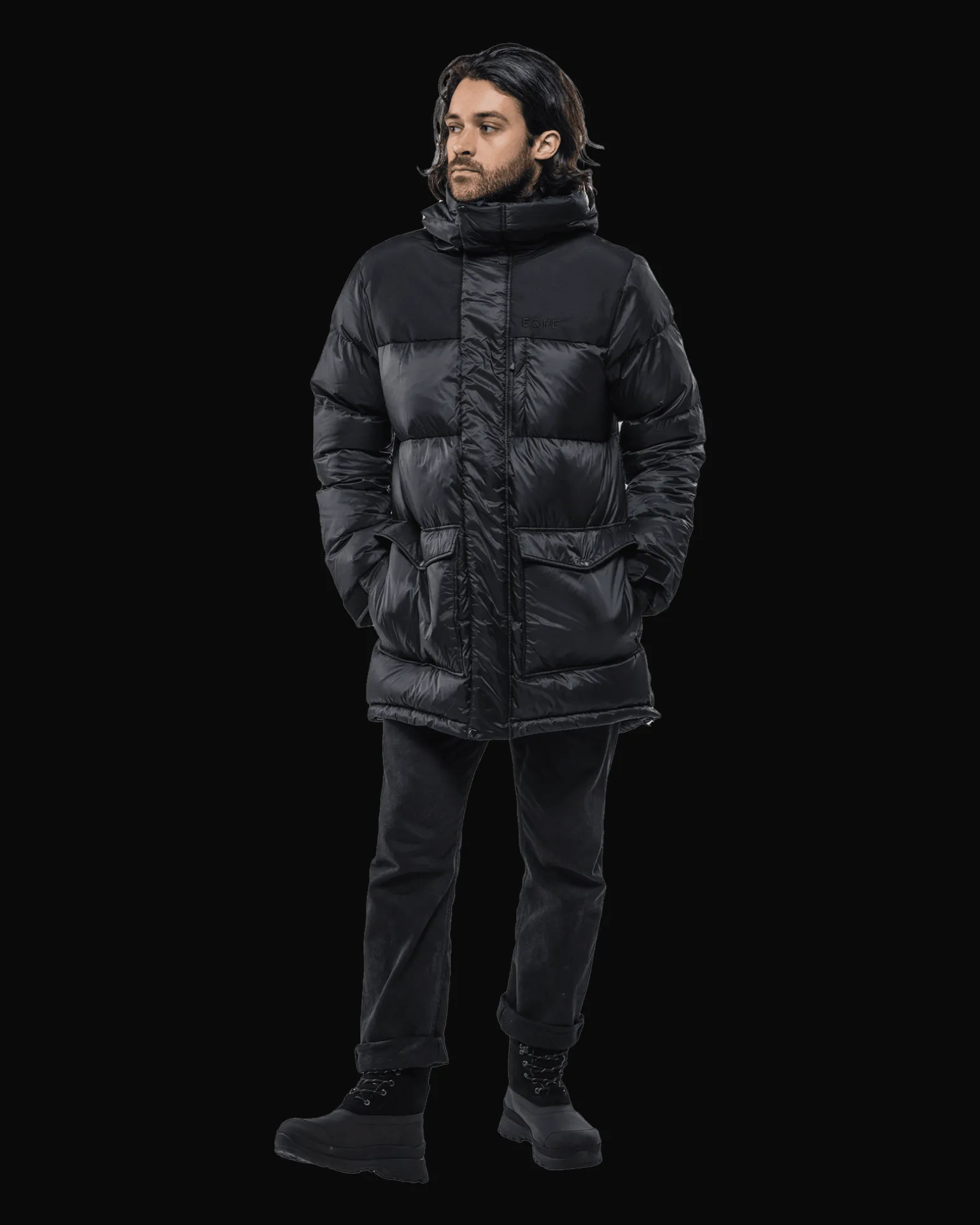 Habllek Down Parka M Deep Black