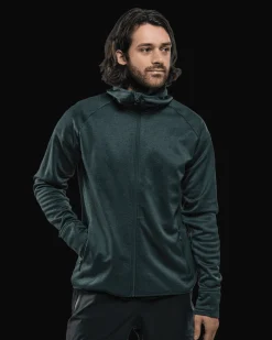 Habllek Fleece Hood M Forest Green Melange