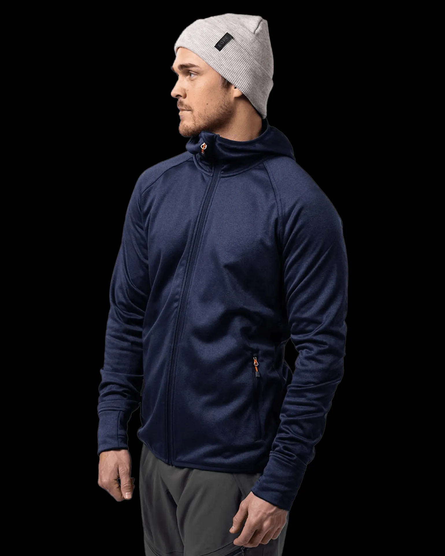 Habllek Fleece Hood M Navy Blazer