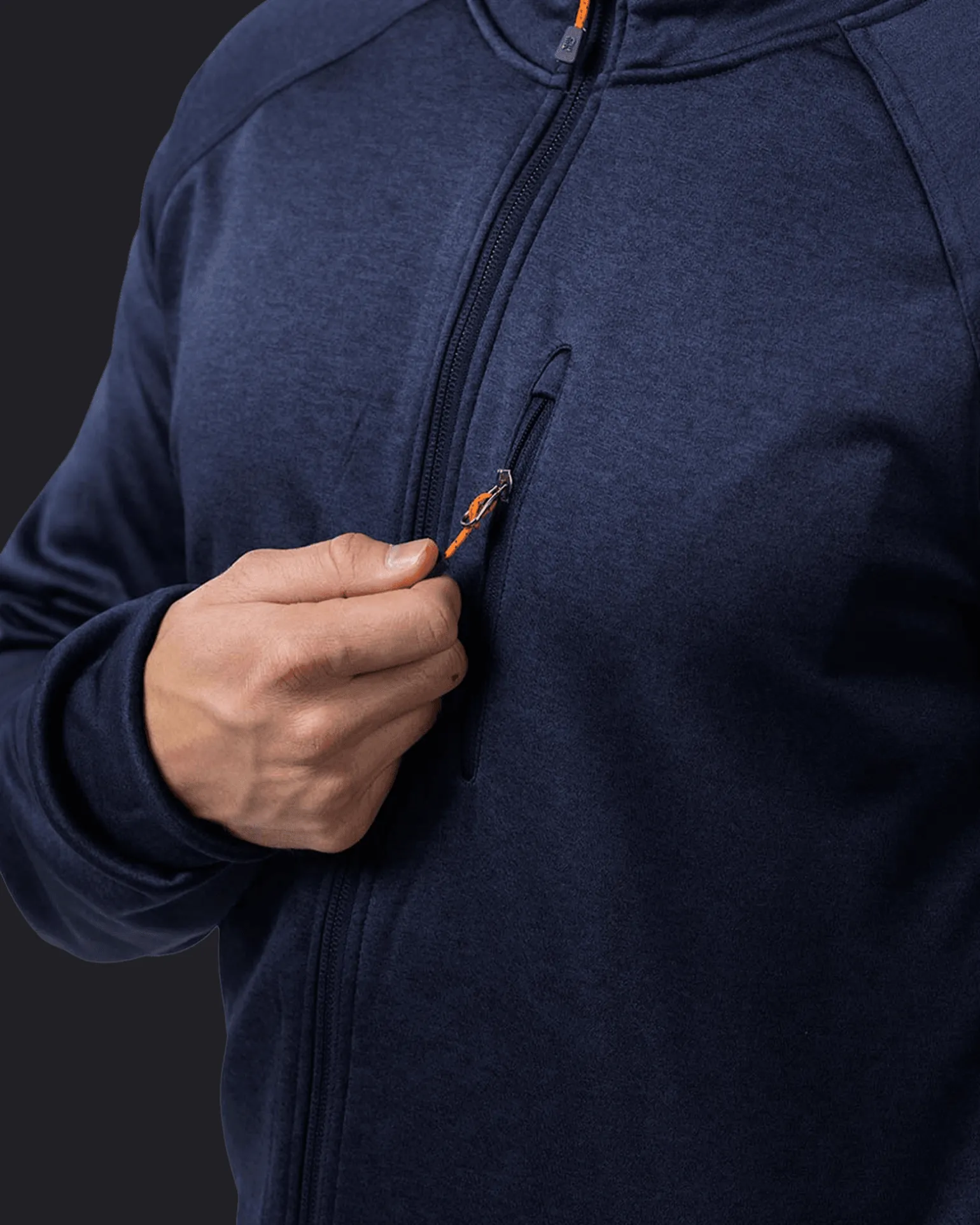 Habllek Fleece Hood M Navy Blazer