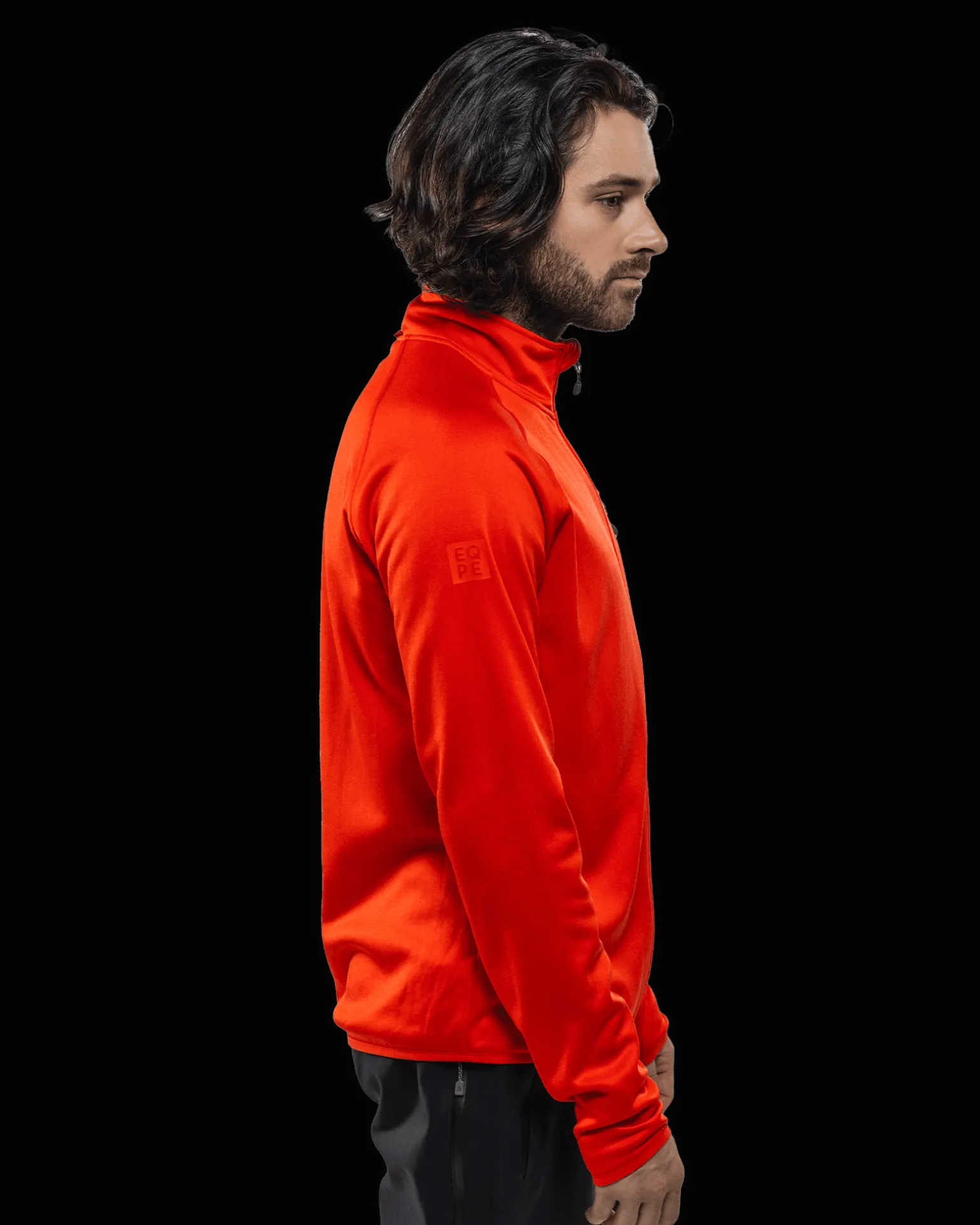Habllek Fleece M Fiery Orange Melange