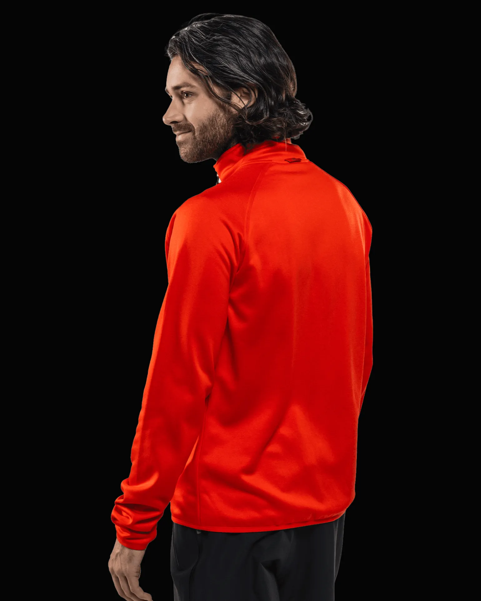 Habllek Fleece M Fiery Orange Melange