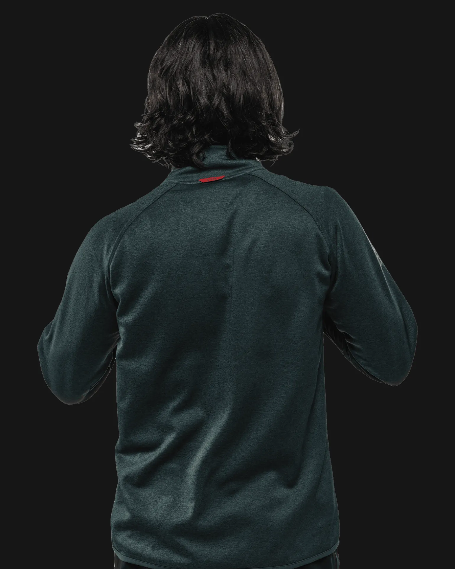 Habllek Fleece M Forest Green Melange