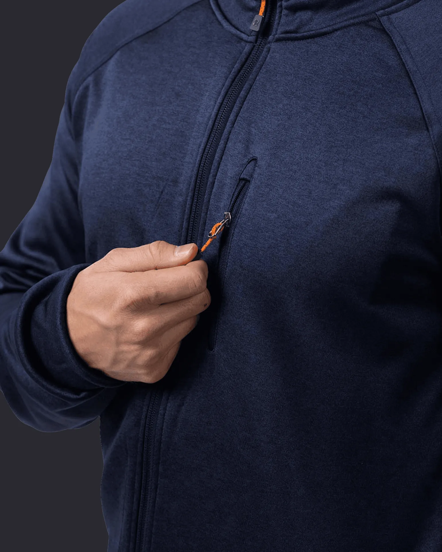 Habllek Fleece M Navy Blazer Melange
