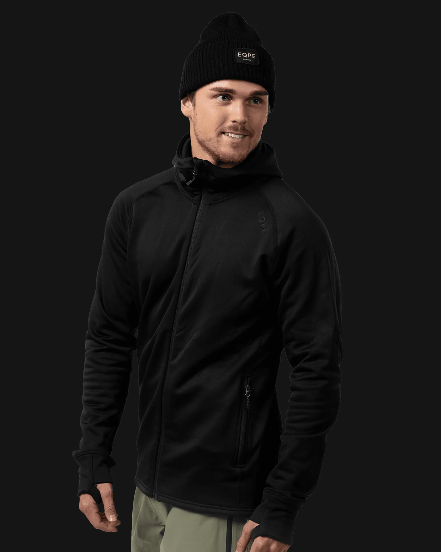 Habllek Midlayer Hood M Deep Black