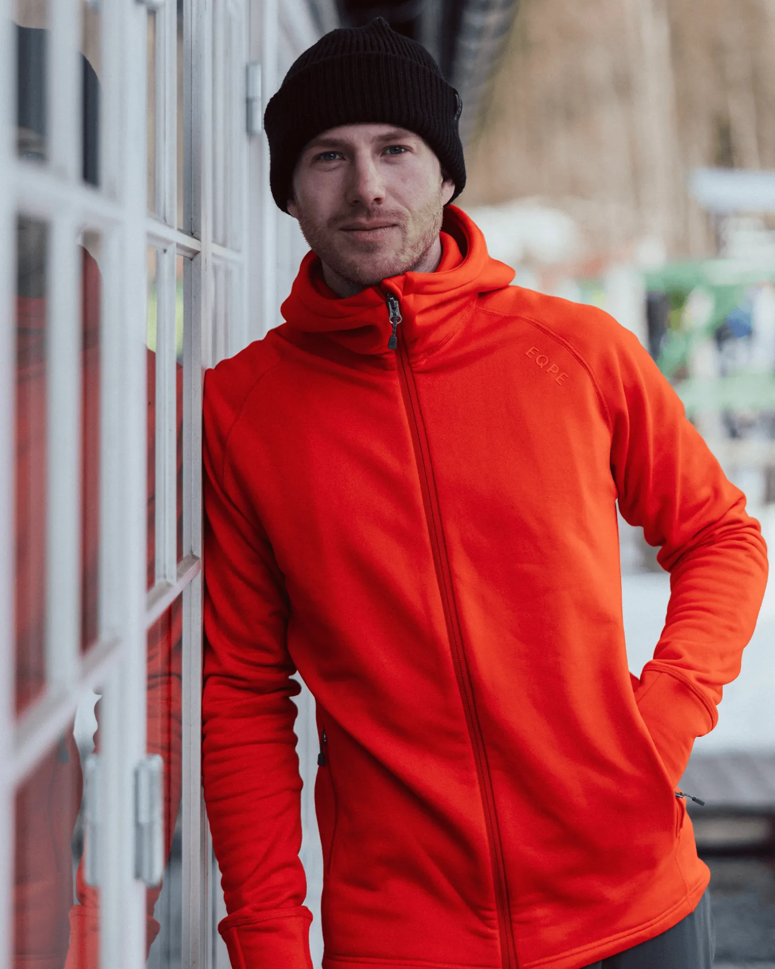 Habllek Midlayer Hood M Fiery Orange