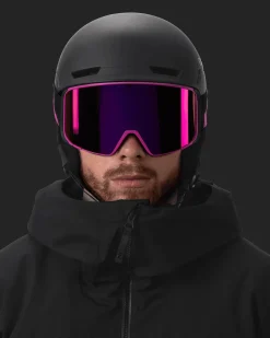 Hawk Full Frame Magnetic 2026 Lupin Pink/Deep Black-Smoke/Ruby Multi + Clear Rose