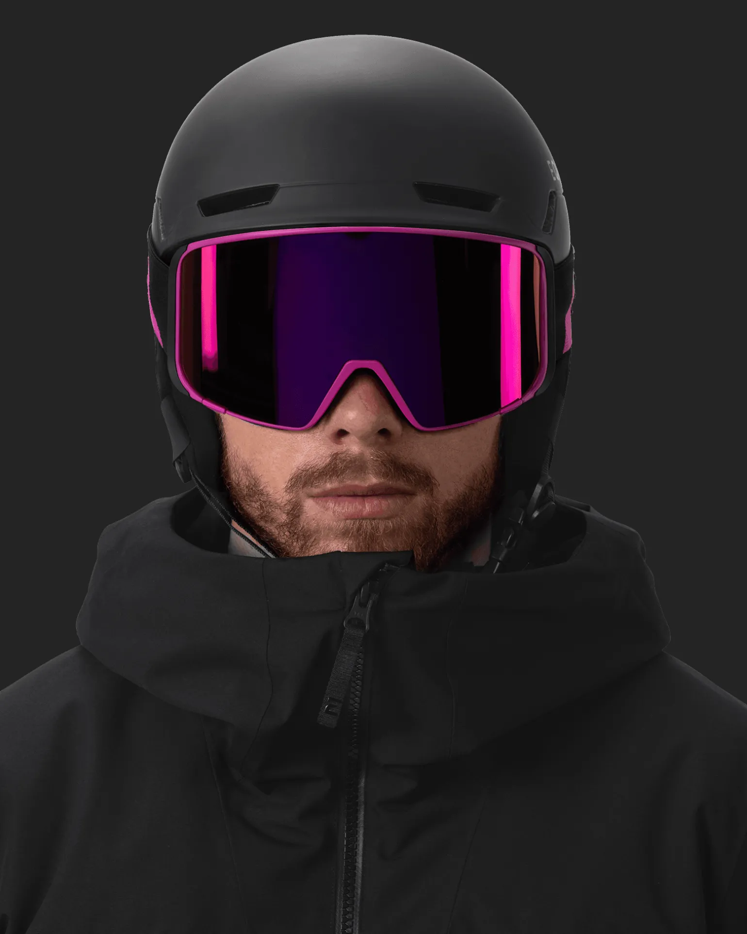 Hawk Full Frame Magnetic 2026 Lupin Pink/Deep Black-Smoke/Ruby Multi + Clear Rose