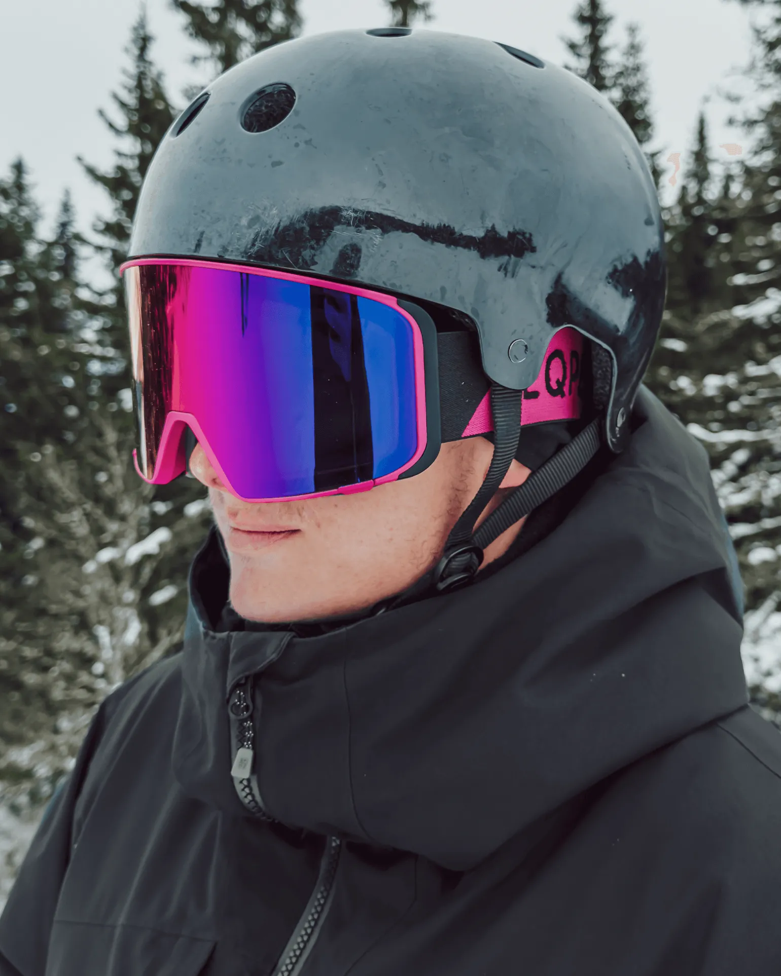 Hawk Full Frame Magnetic 2026 Lupin Pink/Deep Black-Smoke/Ruby Multi + Clear Rose
