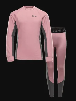 Haze Baselayer Set JR Heather Rose/Iron Grey