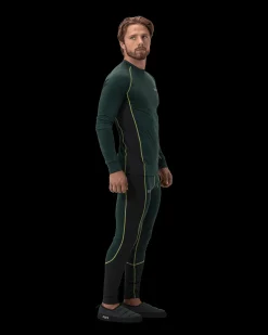 Haze Baselayer Set M Deep Forest Green/Deep Black