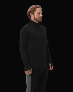 Haze Warm Wool 1/2 Zip M Deep Black
