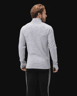 Haze Warm Wool 1/2 Zip M Grey Melange