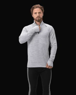 Haze Warm Wool 1/2 Zip M Grey Melange