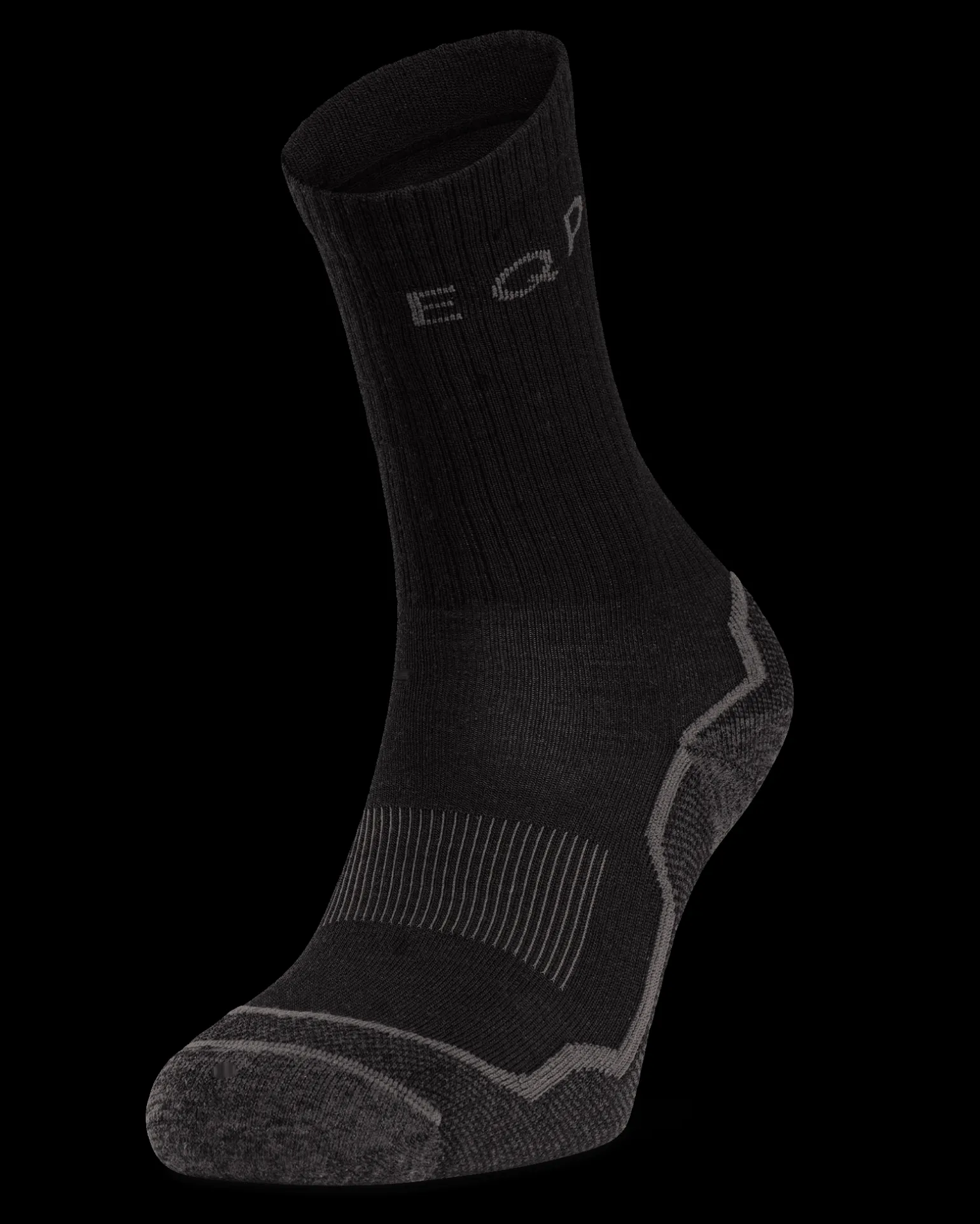 Mid Merino Sock SR Deep Black