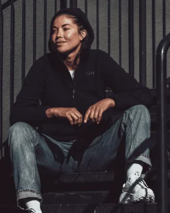 Pile Anorak W Deep Black