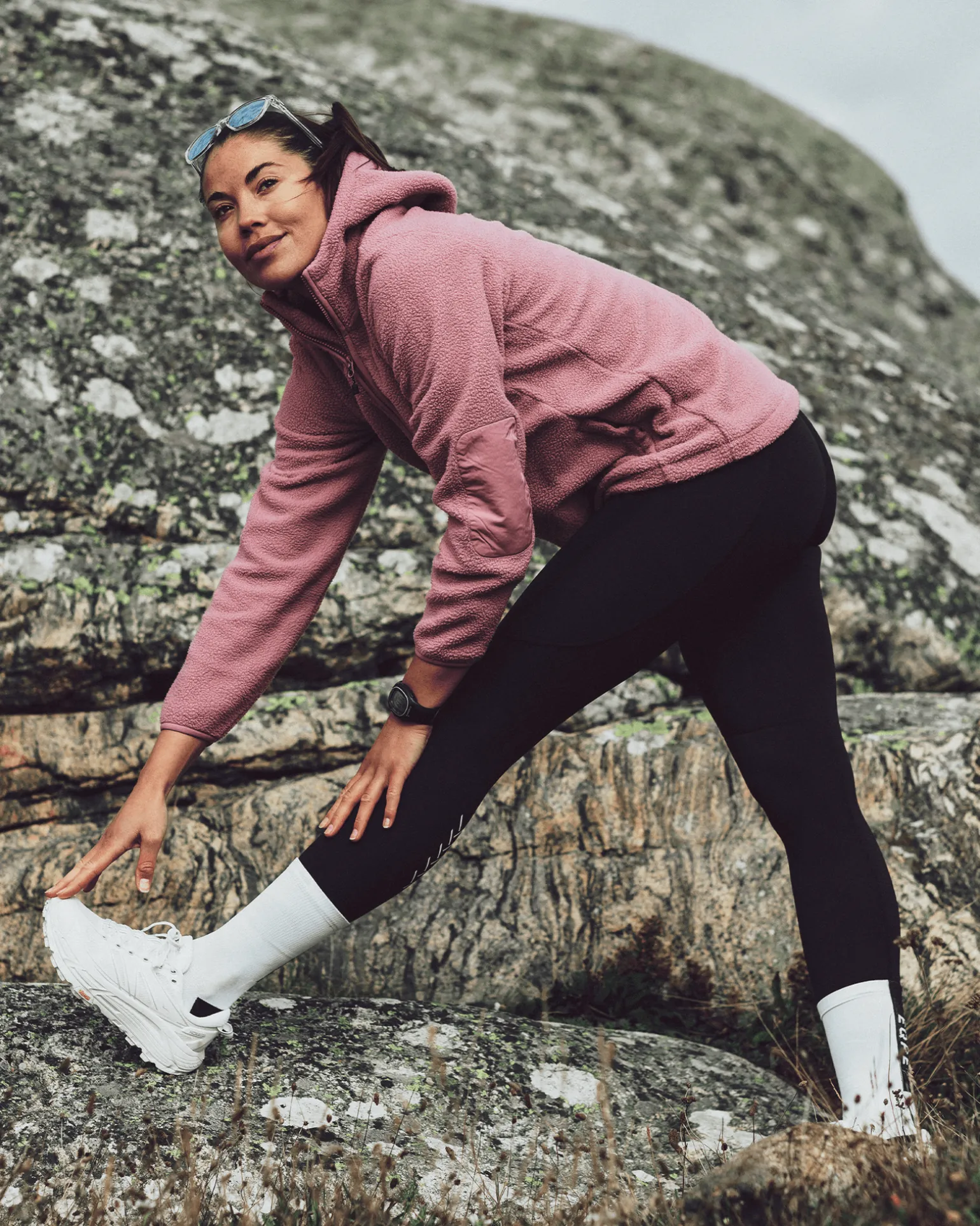 Pile Anorak W Heather Rose