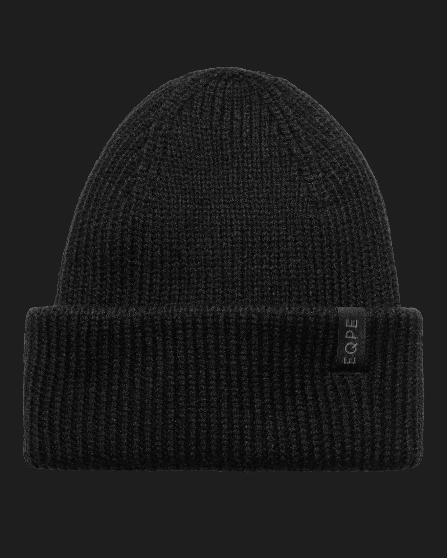 Åppås Heavy Knit Beanie Deep Black