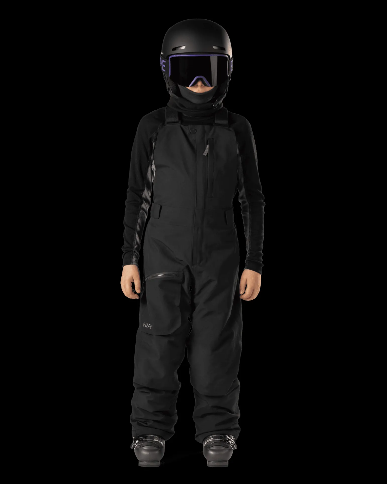 Qanuk Bib Pant JR Deep Black