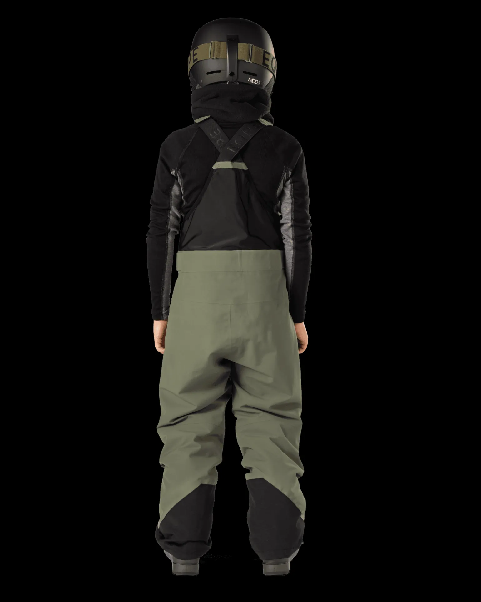 Qanuk Bib Pant JR Lichen Green