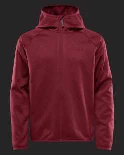 Qanuk Fleece Hood JR Cabernet Melange