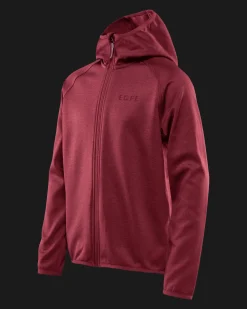 Qanuk Fleece Hood JR Cabernet Melange