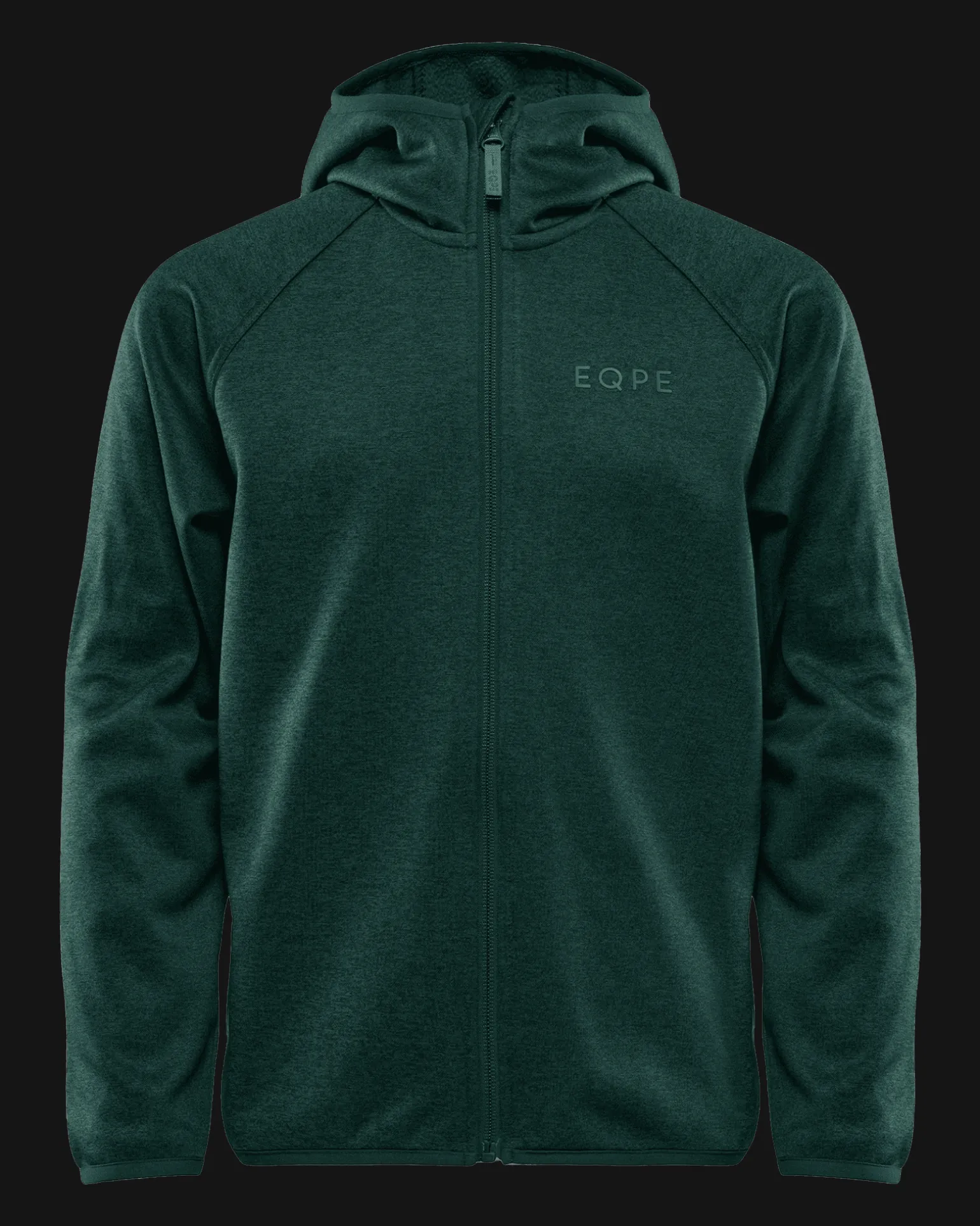 Qanuk Fleece Hood JR Forest Green Melange